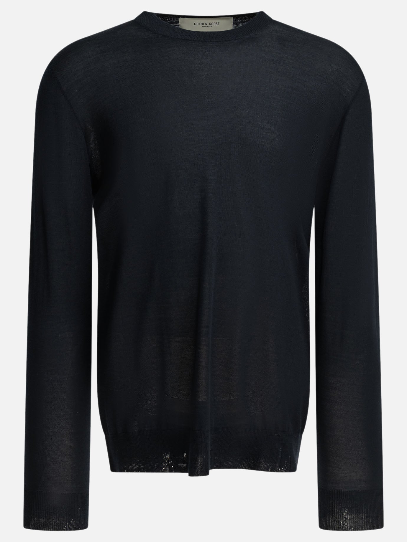Crewneck sweaters Solid colour  Blue - Golden Goose Men | PDP | VIETTI Online Store | Zoom-Modal
