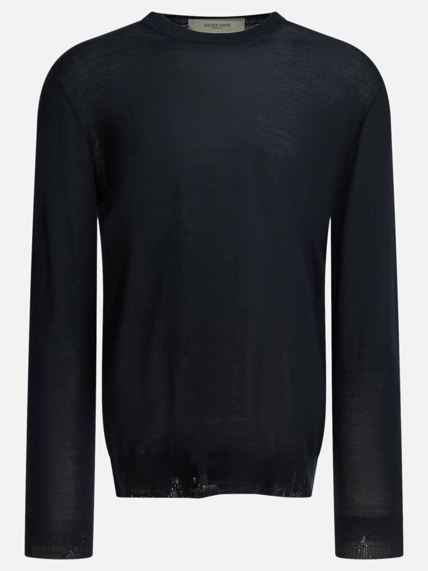 Crewneck sweaters Solid colour  Blue - Golden Goose Men | PDP | VIETTI Online Store | Zoom-Modal
