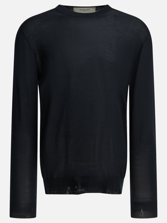 Maglioni girocollo Solid colour  Blu - Golden Goose Uomo | PLP | VIETTI Online Store 
