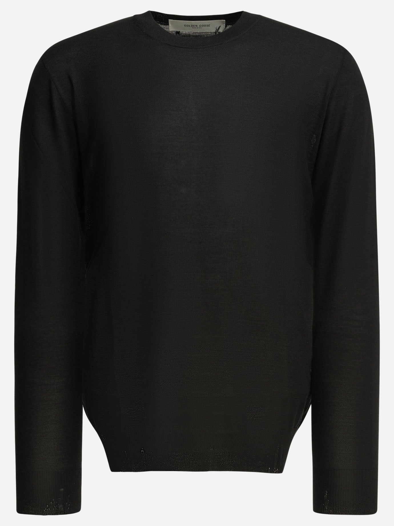 Crewneck sweaters Solid colour  Black - Golden Goose Men | PDP | VIETTI Online Store | Zoom-Modal
