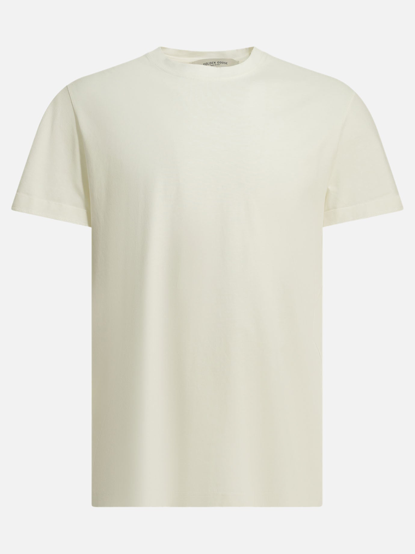 Crewneck t-shirts Solid colour  White - Golden Goose Men | PDP | VIETTI Online Store | Zoom-Modal
