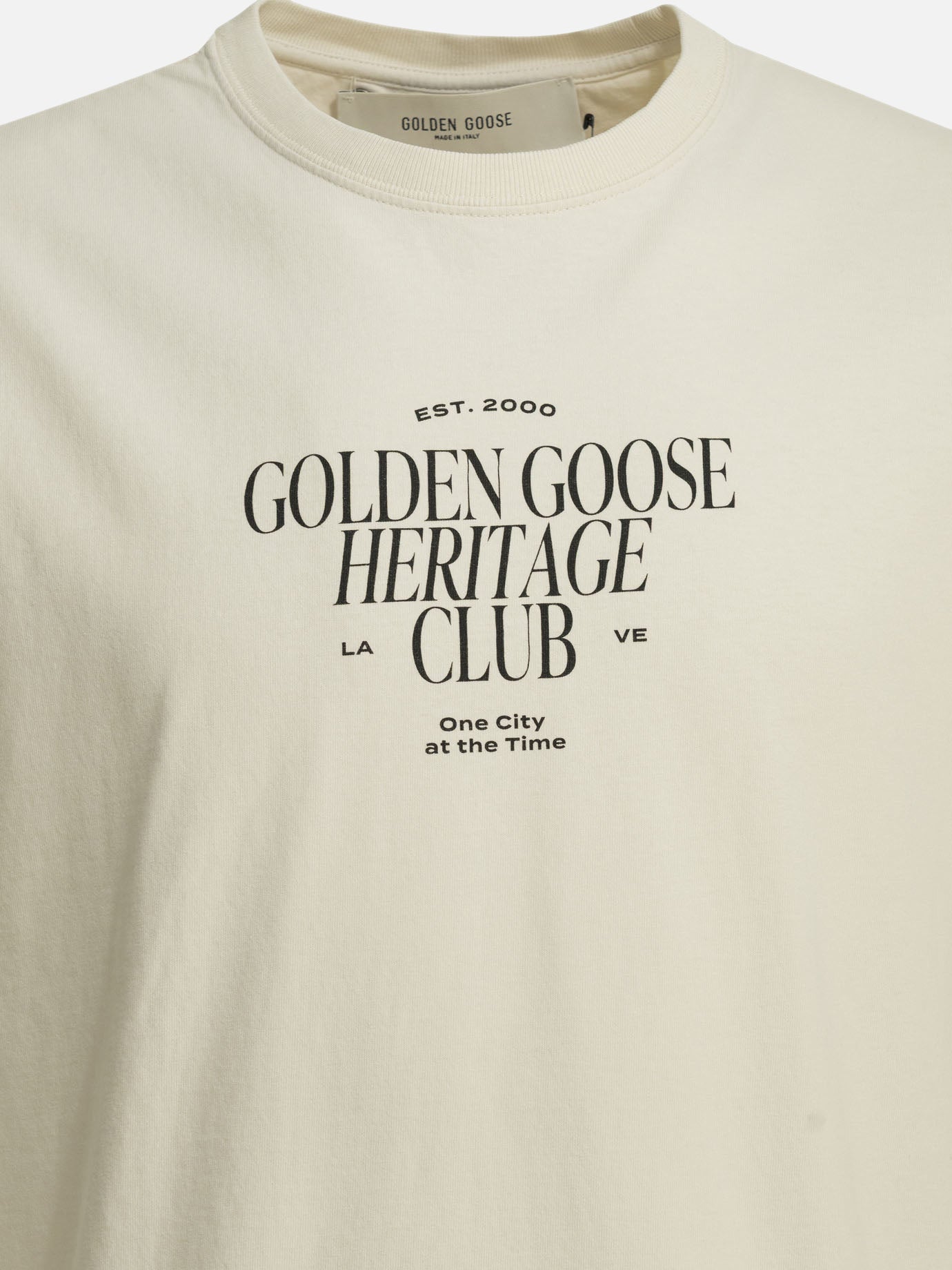 Crewneck t-shirts Logo  White - Golden Goose Men | PDP | VIETTI Online Store | thumbnail_3