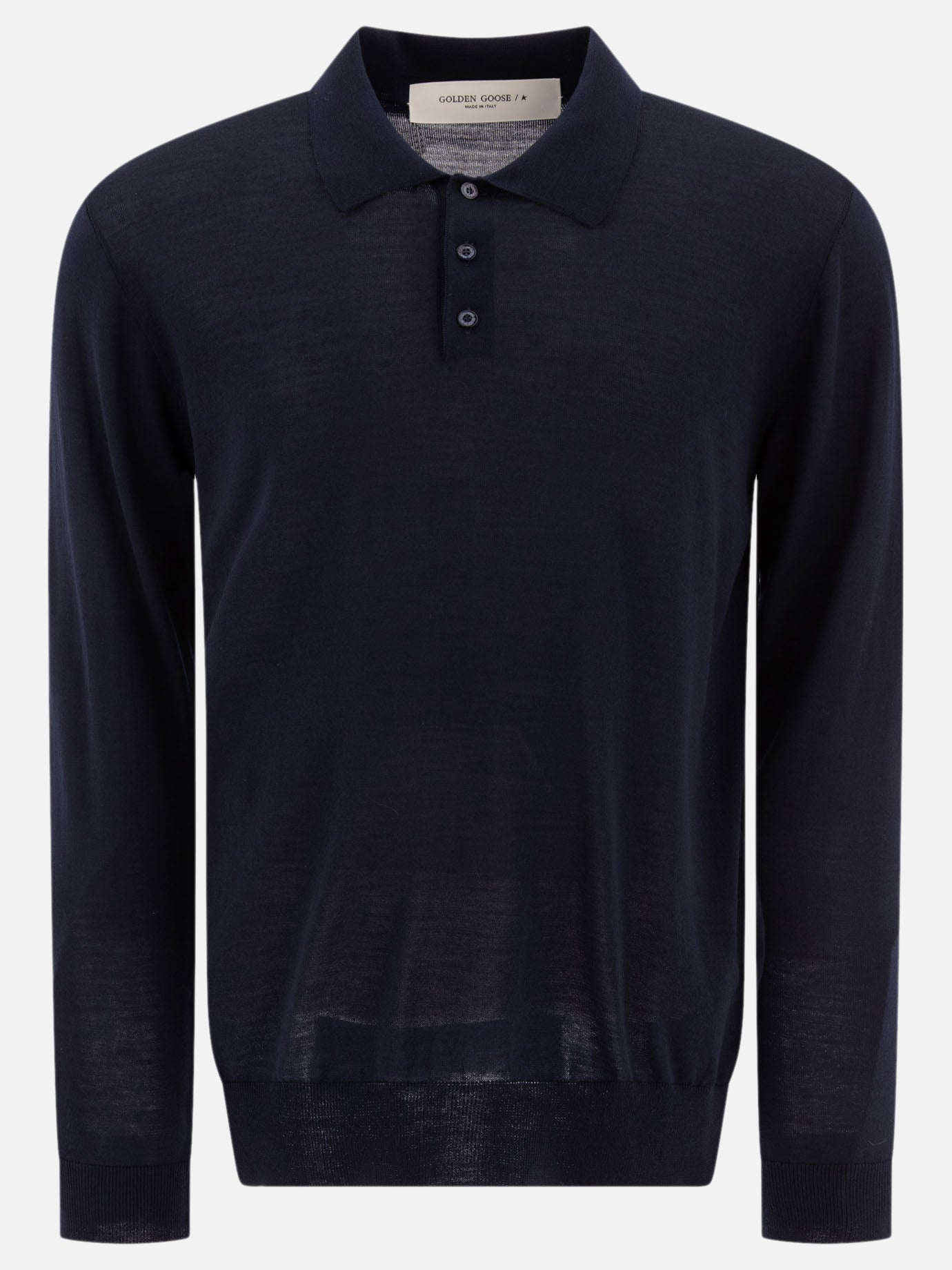 Polo sweater Solid colour  Blue - Golden Goose Men | PDP | VIETTI Online Store | Zoom-Modal
