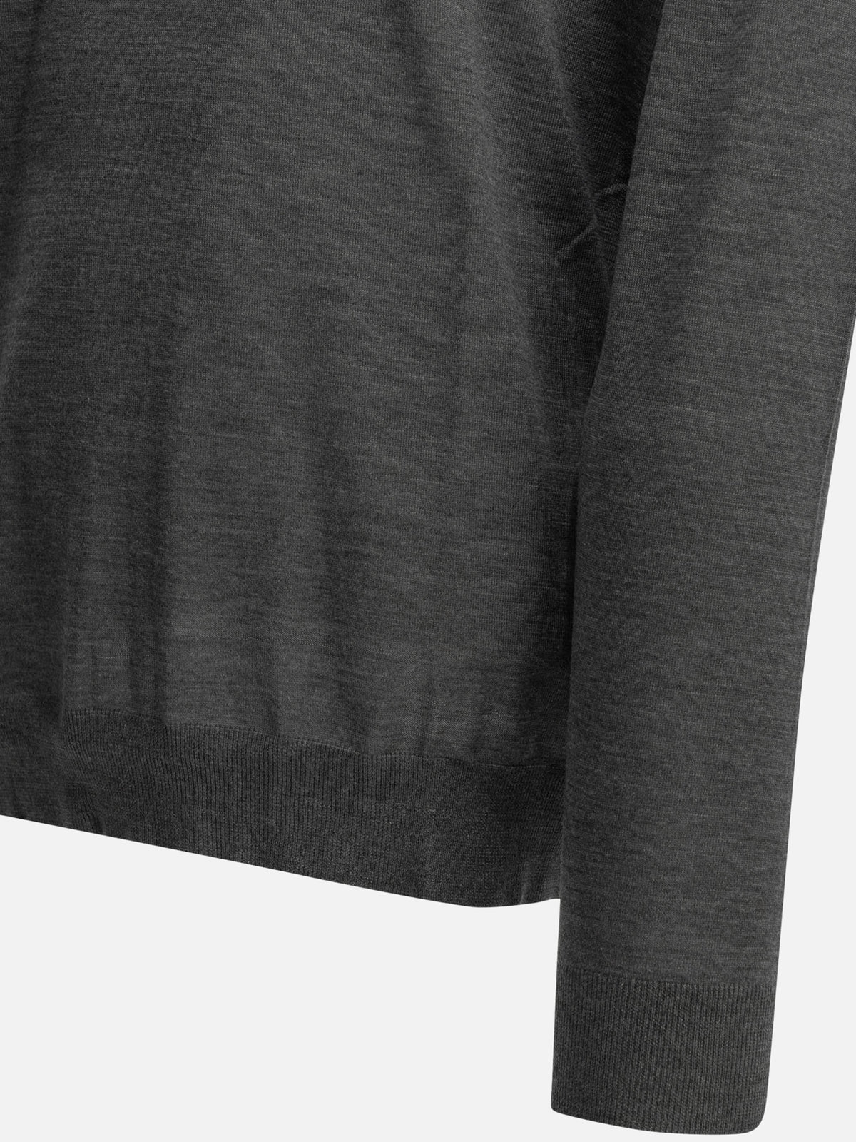 Golden Goose Wool Polo Sweater Grey