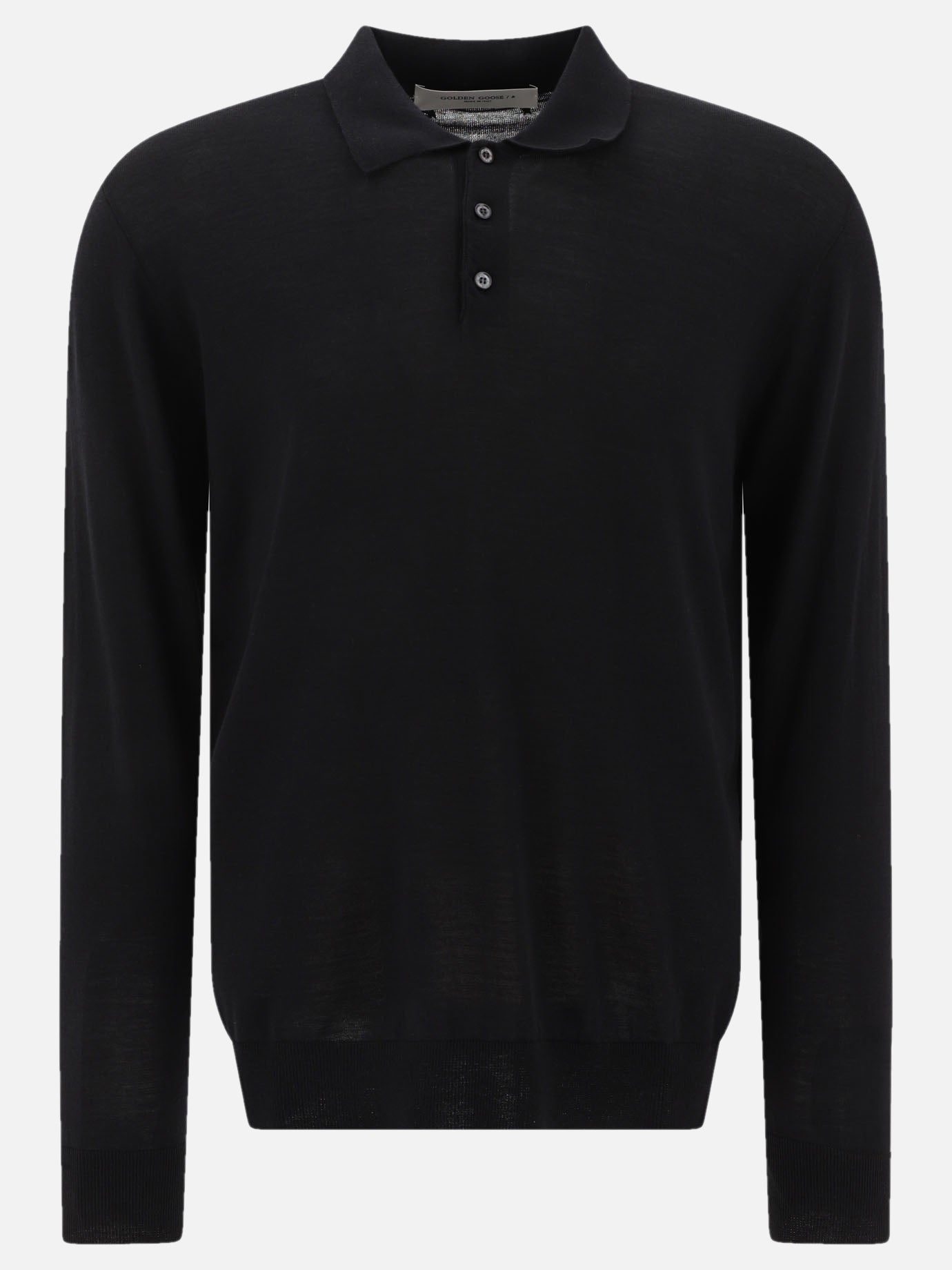 Polo sweater Solid colour  Black - Golden Goose Men | PDP | VIETTI Online Store | Zoom-Modal
