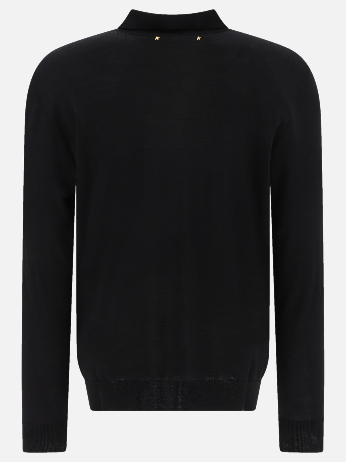 Golden Goose Wool Polo Sweater Black - VIETTI