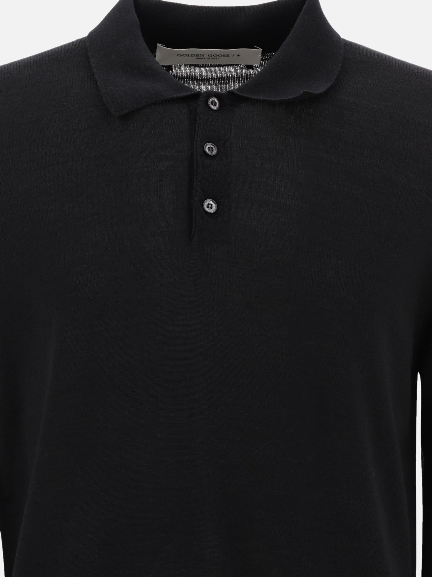 Polo sweater Solid colour  Black - Golden Goose Men | PDP | VIETTI Online Store | Zoom-Modal_3
