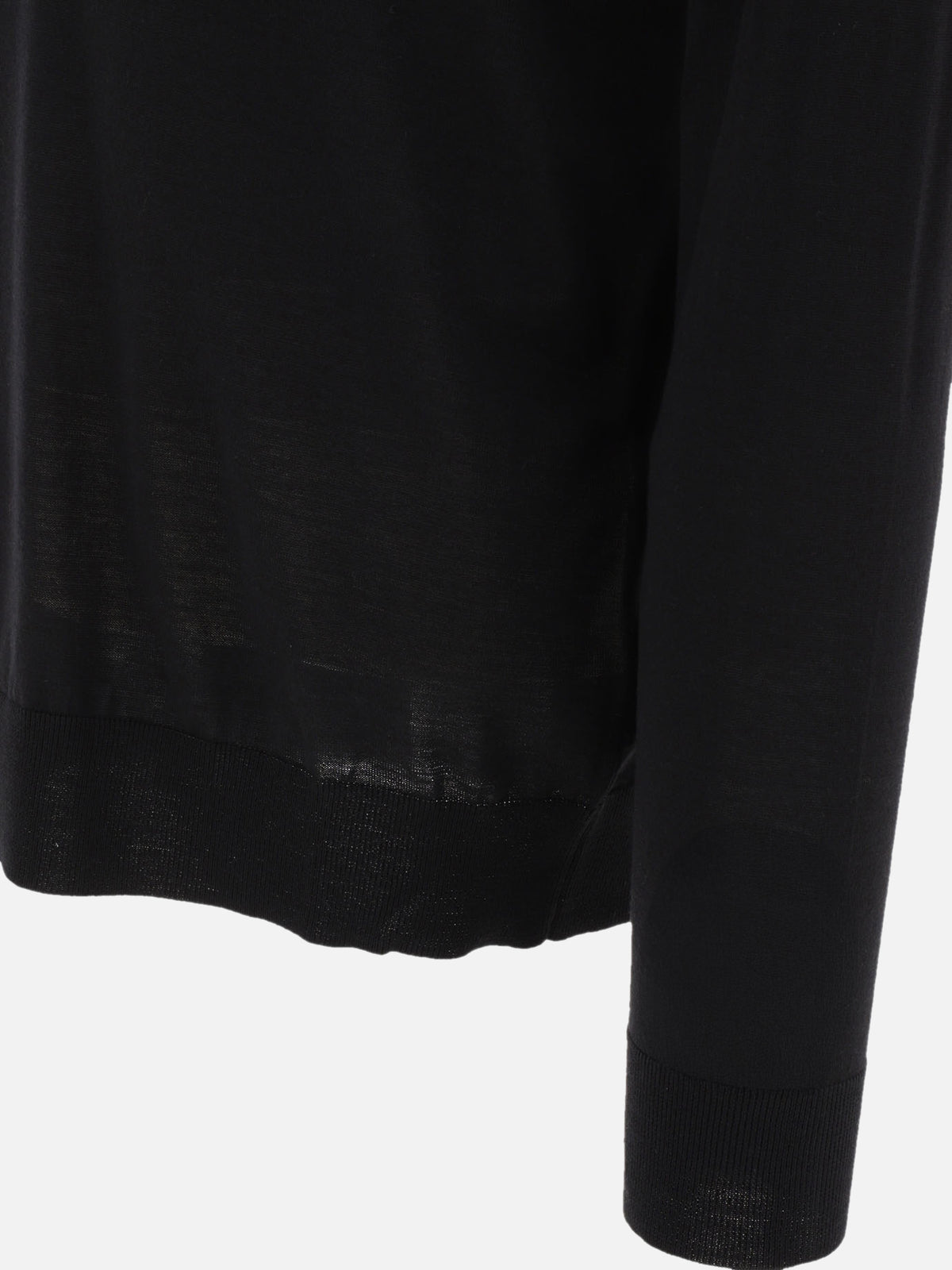Golden Goose Wool Polo Sweater Black - VIETTI