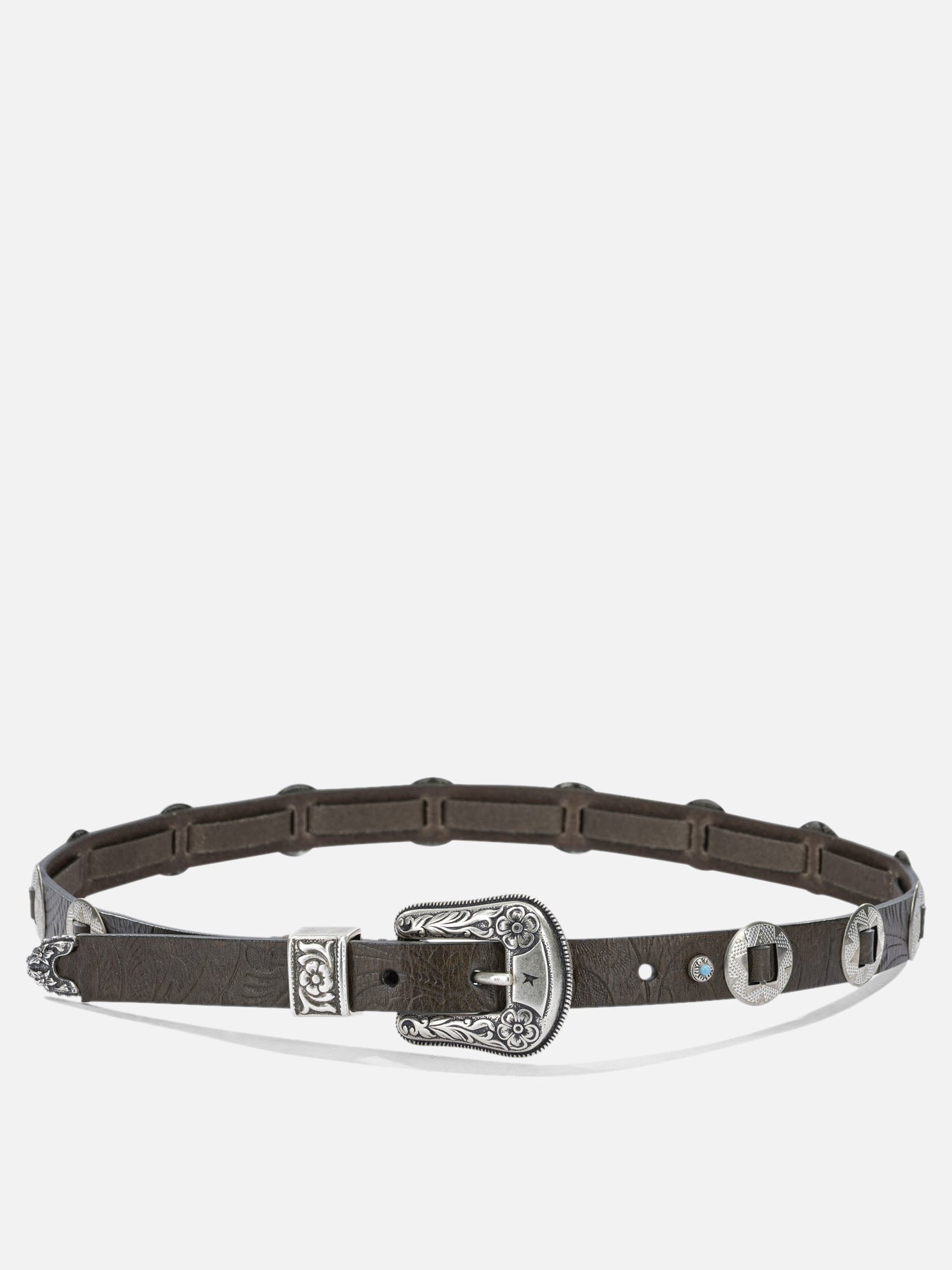 Leather belts 100% cow leather  Green - Golden Goose Women | PDP | VIETTI Online Store | Zoom-Modal
