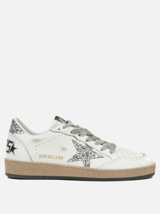 Low top sneakers 93% ovine leather 5% polyethylene 2% cotton - 100% rubber  Silver - Golden Goose Women | PDP | VIETTI Online Store 
