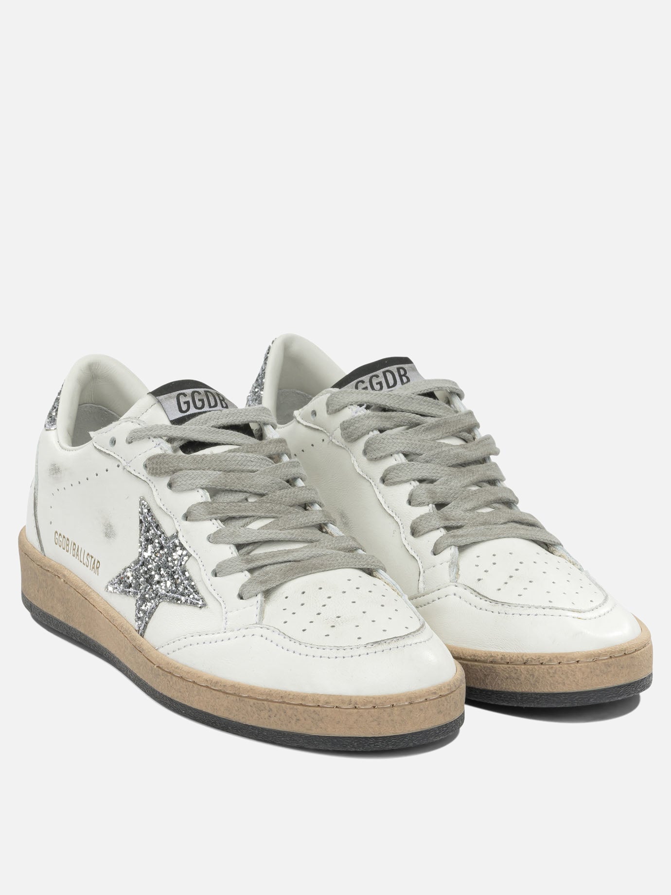 Low top sneakers 93% ovine leather 5% polyethylene 2% cotton - 100% rubber  Silver - Golden Goose Women | PDP | VIETTI Online Store | Zoom-Modal_2
