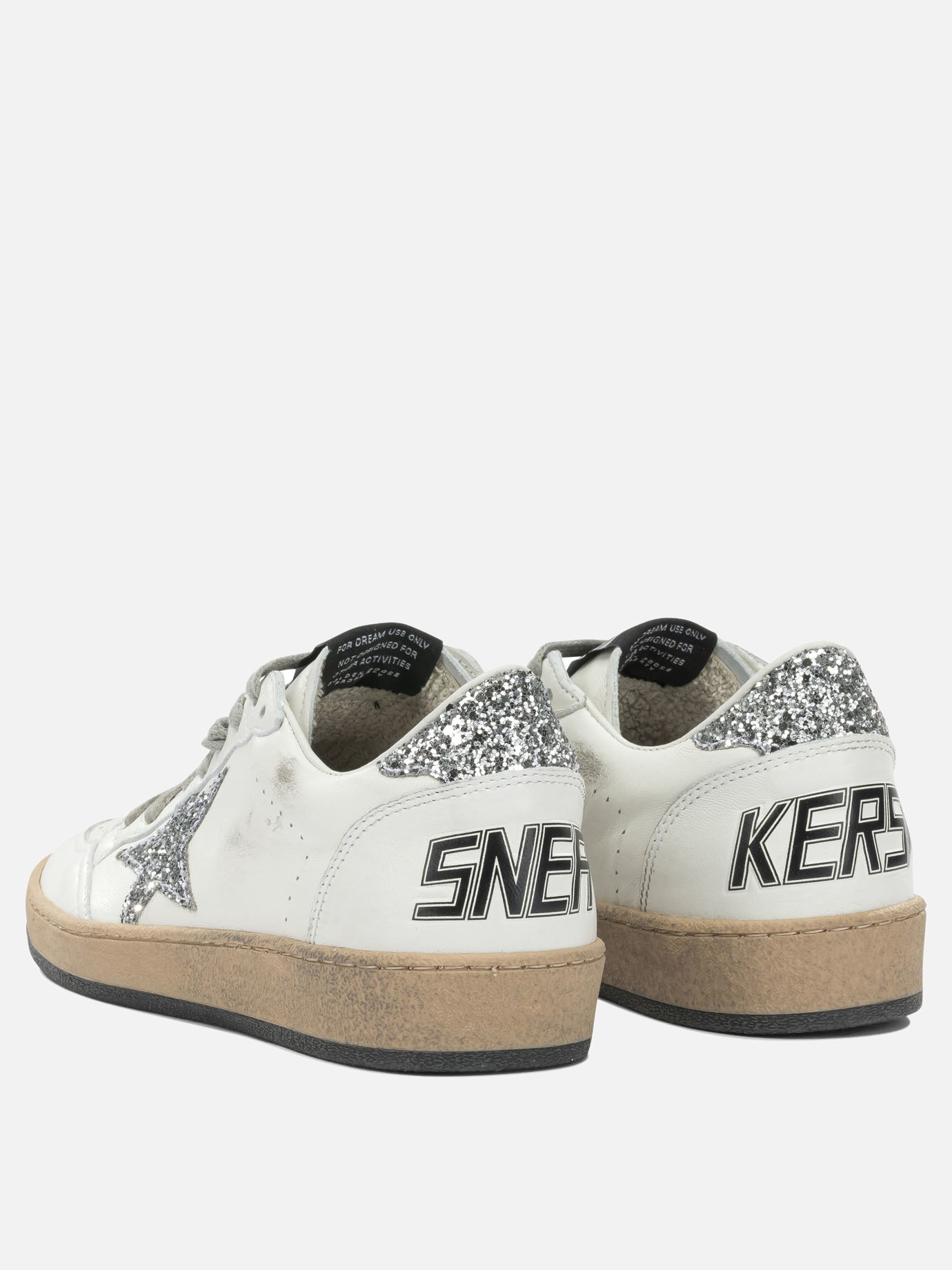 Low top sneakers 93% ovine leather 5% polyethylene 2% cotton - 100% rubber  Silver - Golden Goose Women | PDP | VIETTI Online Store | thumbnail_4