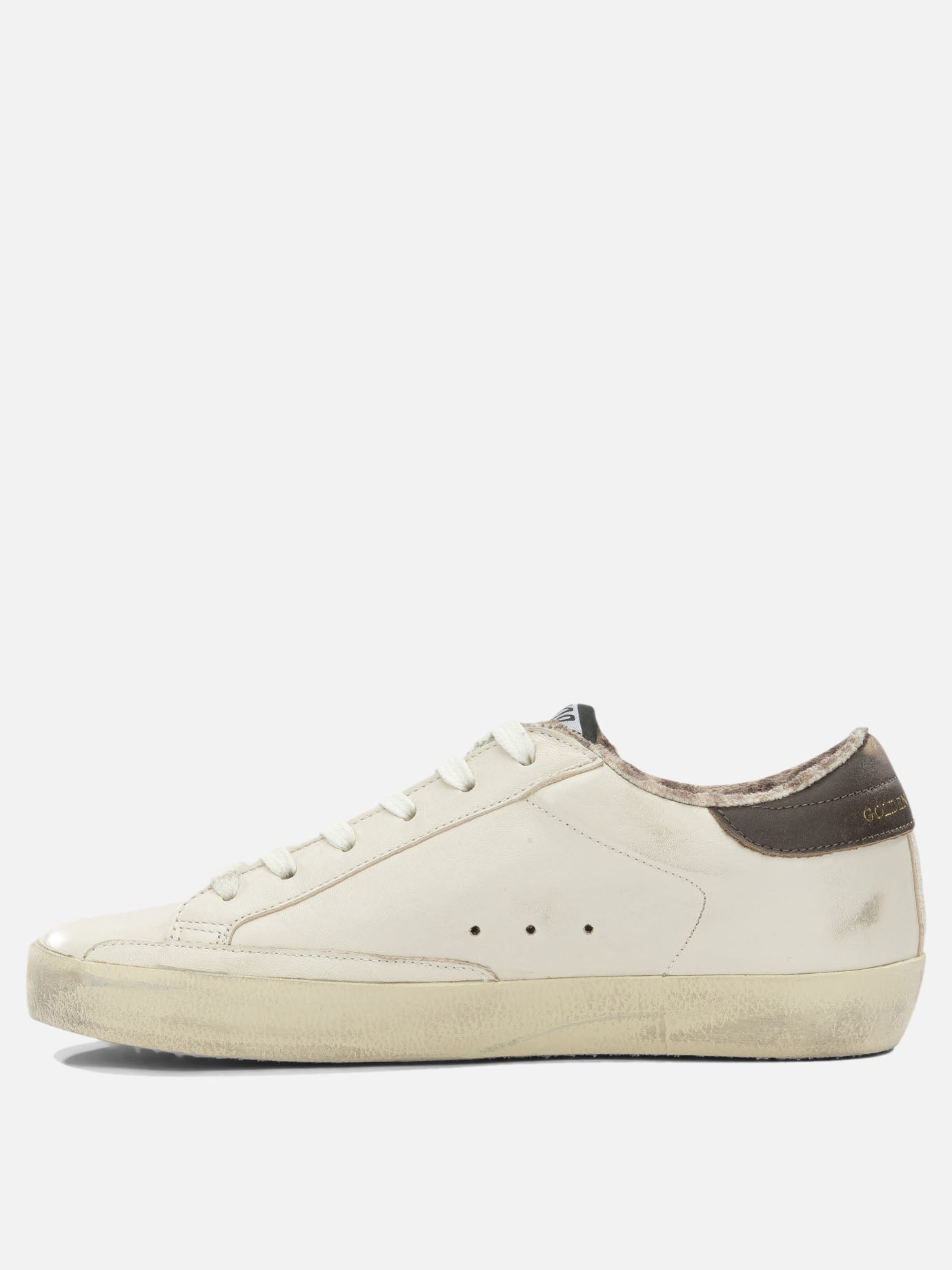 Low top sneakers 47% ovine leather 42% cow leather 8% polyurethane 3% viscose - 100% rubber  Brown - Golden Goose Women | PDP | VIETTI Online Store | Zoom-Modal_3
