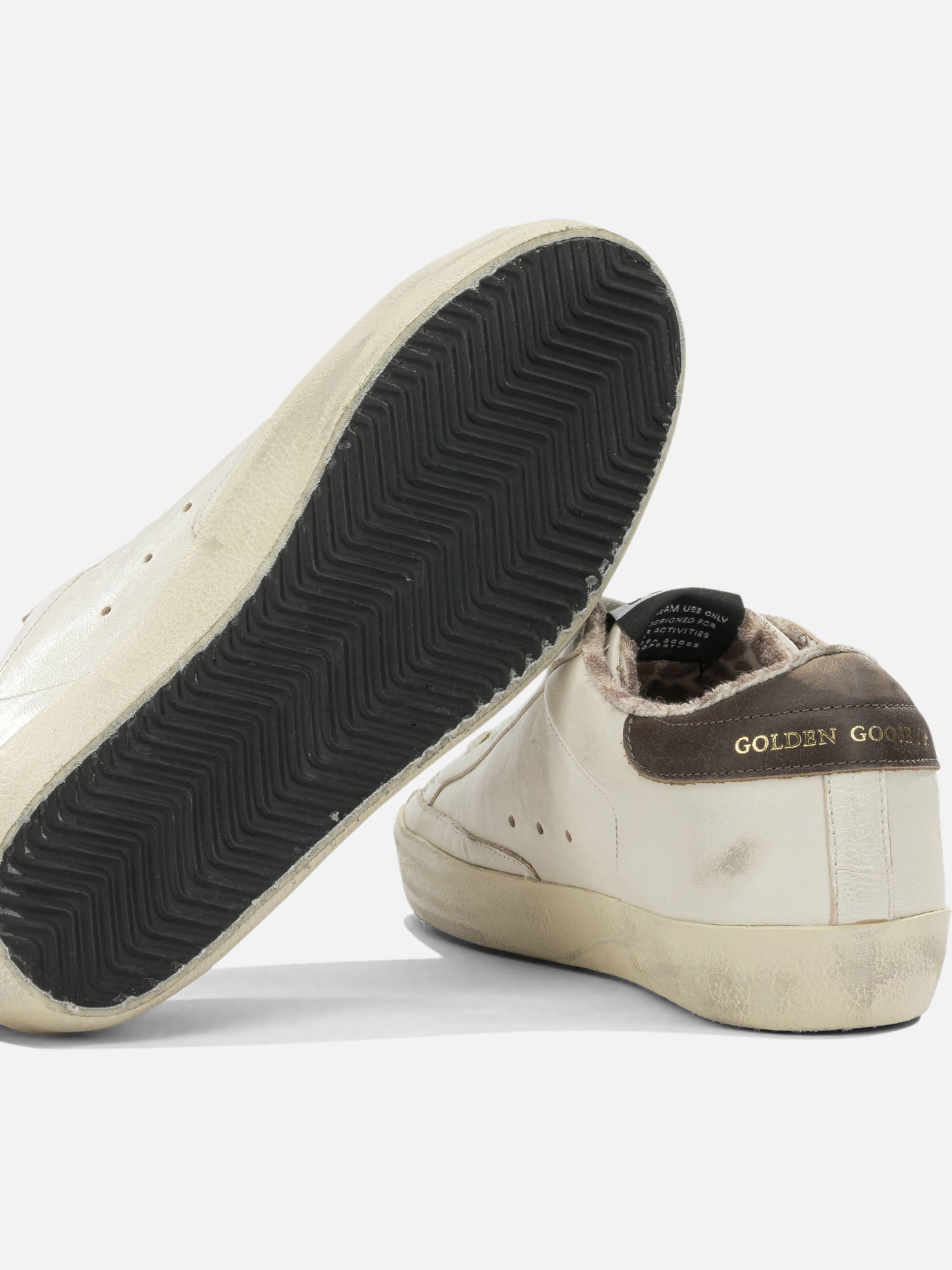 Low top sneakers 47% ovine leather 42% cow leather 8% polyurethane 3% viscose - 100% rubber  Brown - Golden Goose Women | PDP | VIETTI Online Store | Zoom-Modal_5
