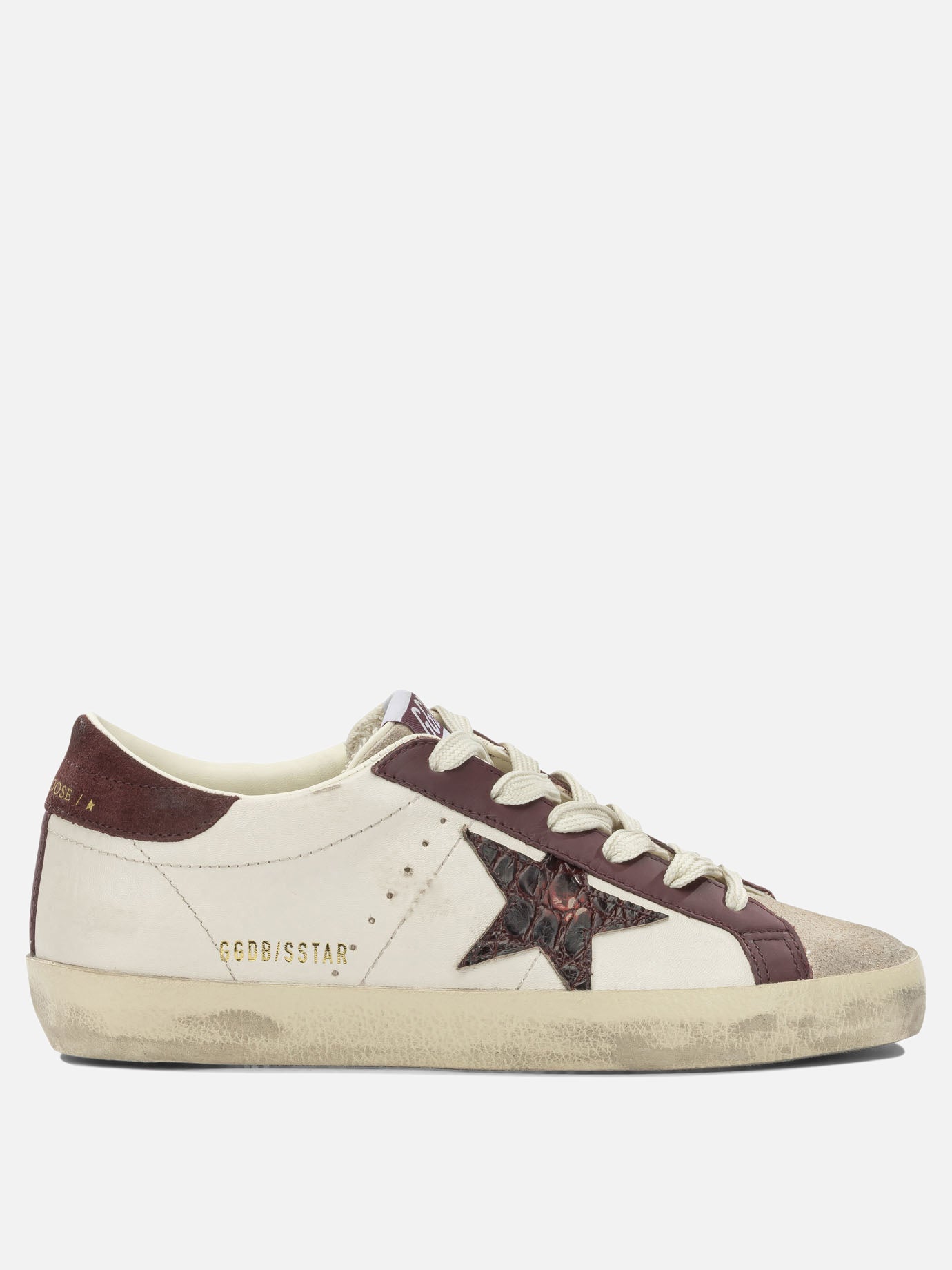 Sneaker basse 47% ovine leather 42% cow leather 8% polyurethane 3% viscose - 100% rubber  Bordeaux - Golden Goose Donna | PDP | VIETTI Online Store | Zoom-Modal
