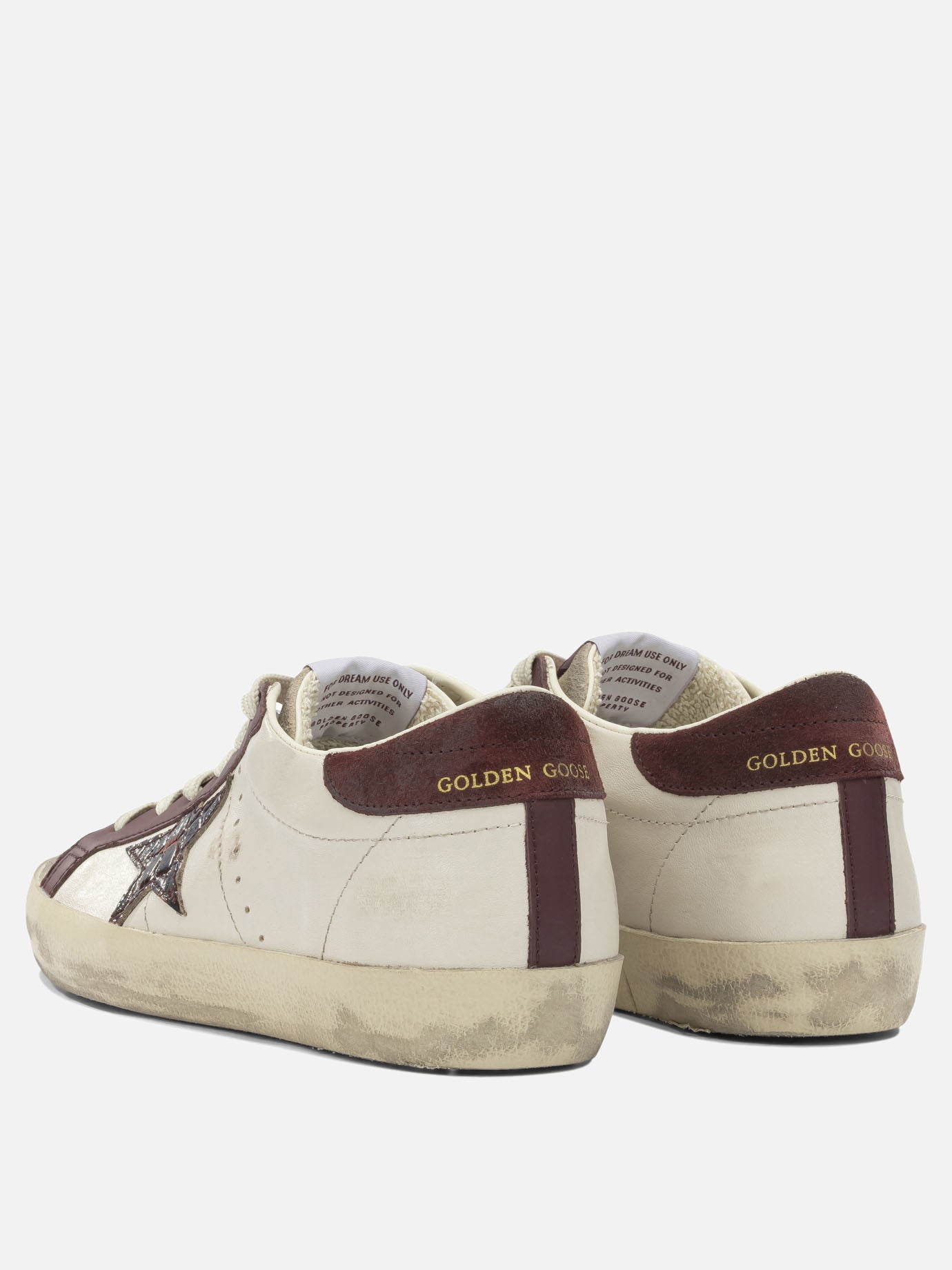 Sneaker basse 47% ovine leather 42% cow leather 8% polyurethane 3% viscose - 100% rubber  Bordeaux - Golden Goose Donna | PDP | VIETTI Online Store | thumbnail_4