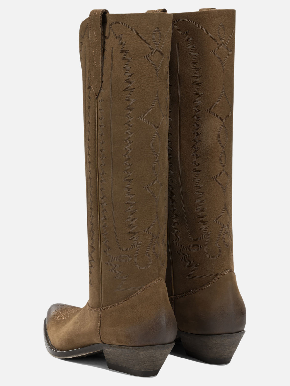 Golden Goose "Wish Star" Cowboy Boots Brown

