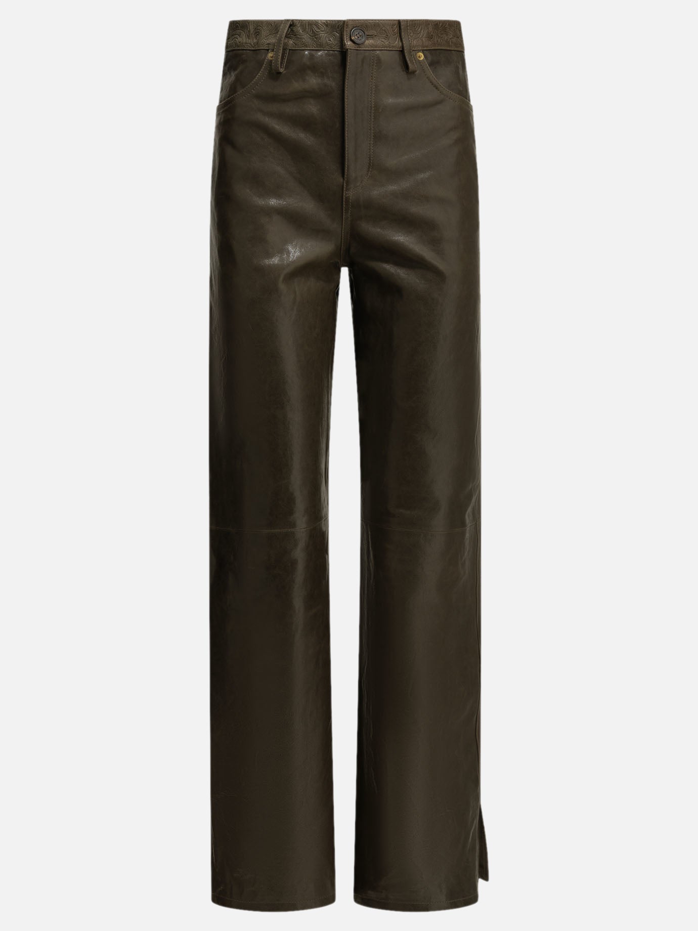 Leisure trousers Solid colour  Green - Golden Goose Women | PDP | VIETTI Online Store | thumbnail