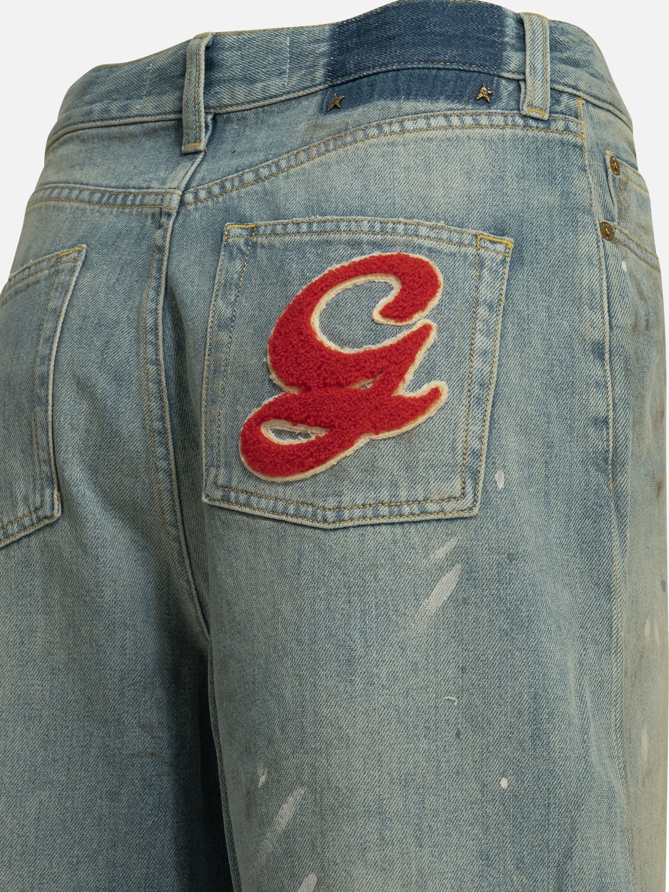 Wide-leg jeans Solid colour  Light blue - Golden Goose Women | PDP | VIETTI Online Store | Zoom-Modal_4
