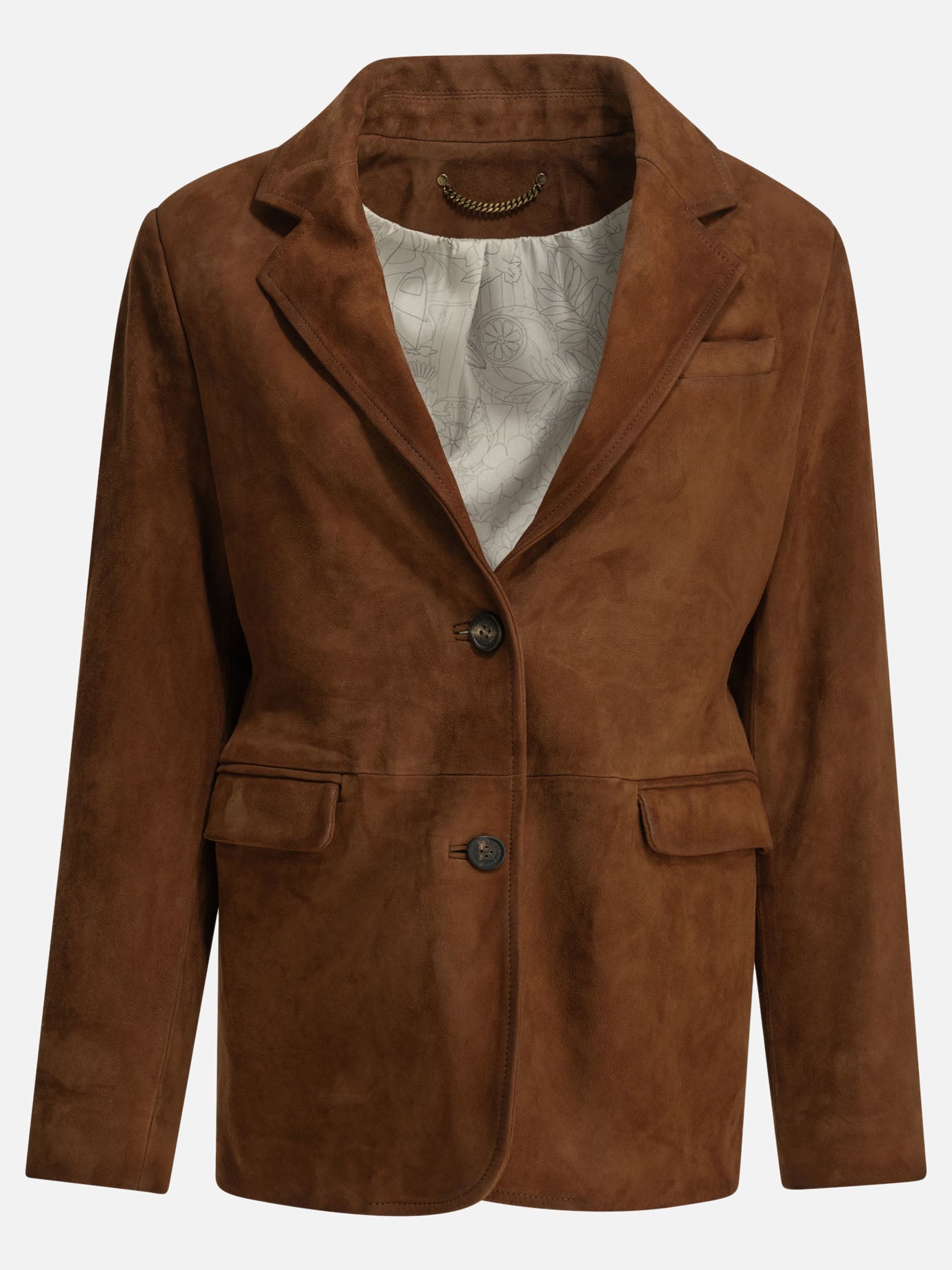 Leather jackets Solid colour  Brown - Golden Goose Women | PDP | VIETTI Online Store | thumbnail