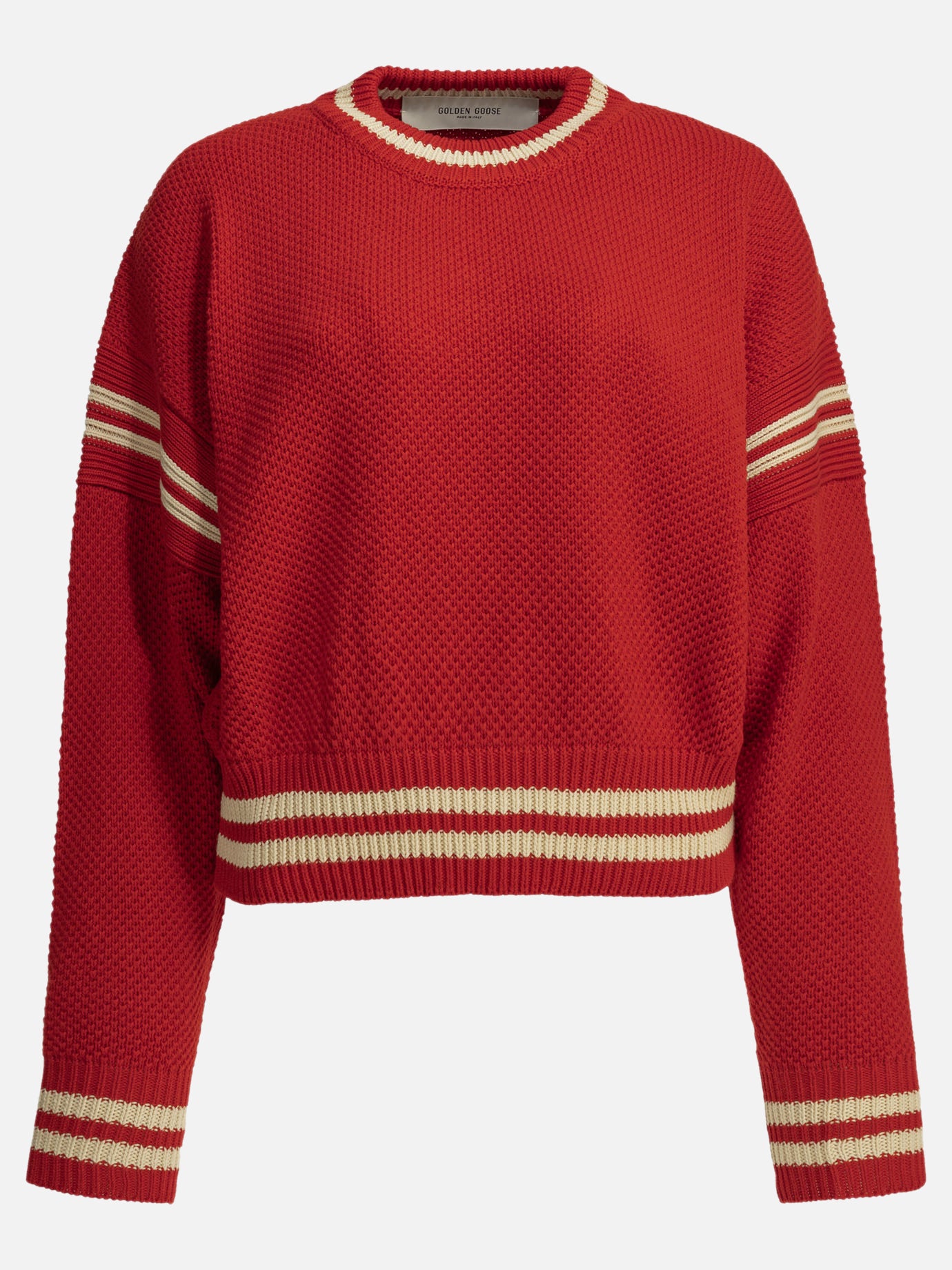 Crewneck sweaters Logo  Red - Golden Goose Women | PDP | VIETTI Online Store | Zoom-Modal
