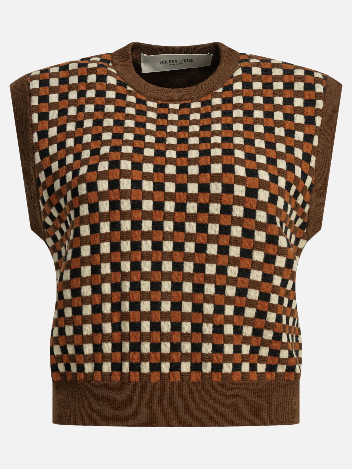 Vests Textured knit  Brown - Golden Goose Women | PDP | VIETTI Online Store | thumbnail