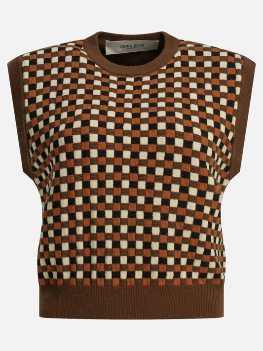 Vests Textured knit  Brown - Golden Goose Women | PDP | VIETTI Online Store 
