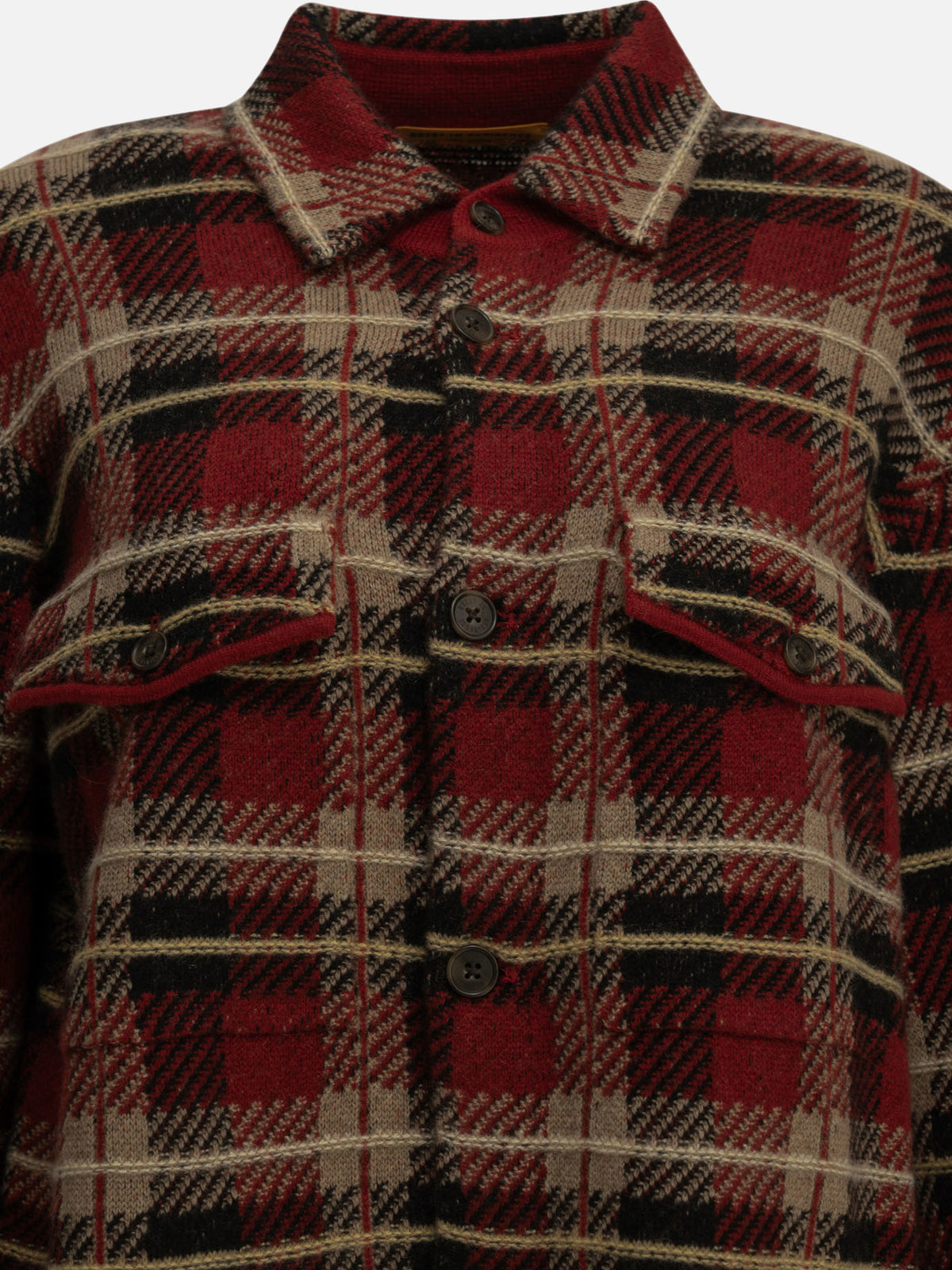 Guest in Residence Casual cashmere shirt Red


