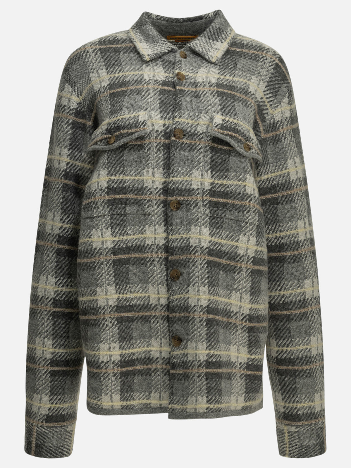 Guest in Residence Casual cashmere shirt Grey

