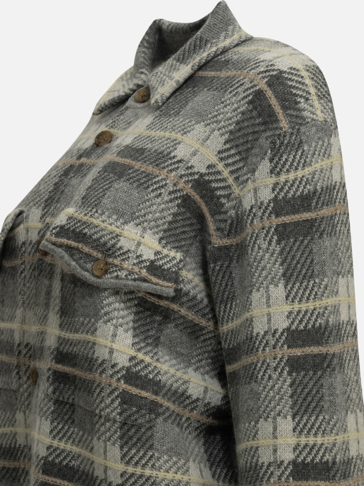 Guest in Residence Camicia casual in cashmere Grigio - VIETTI