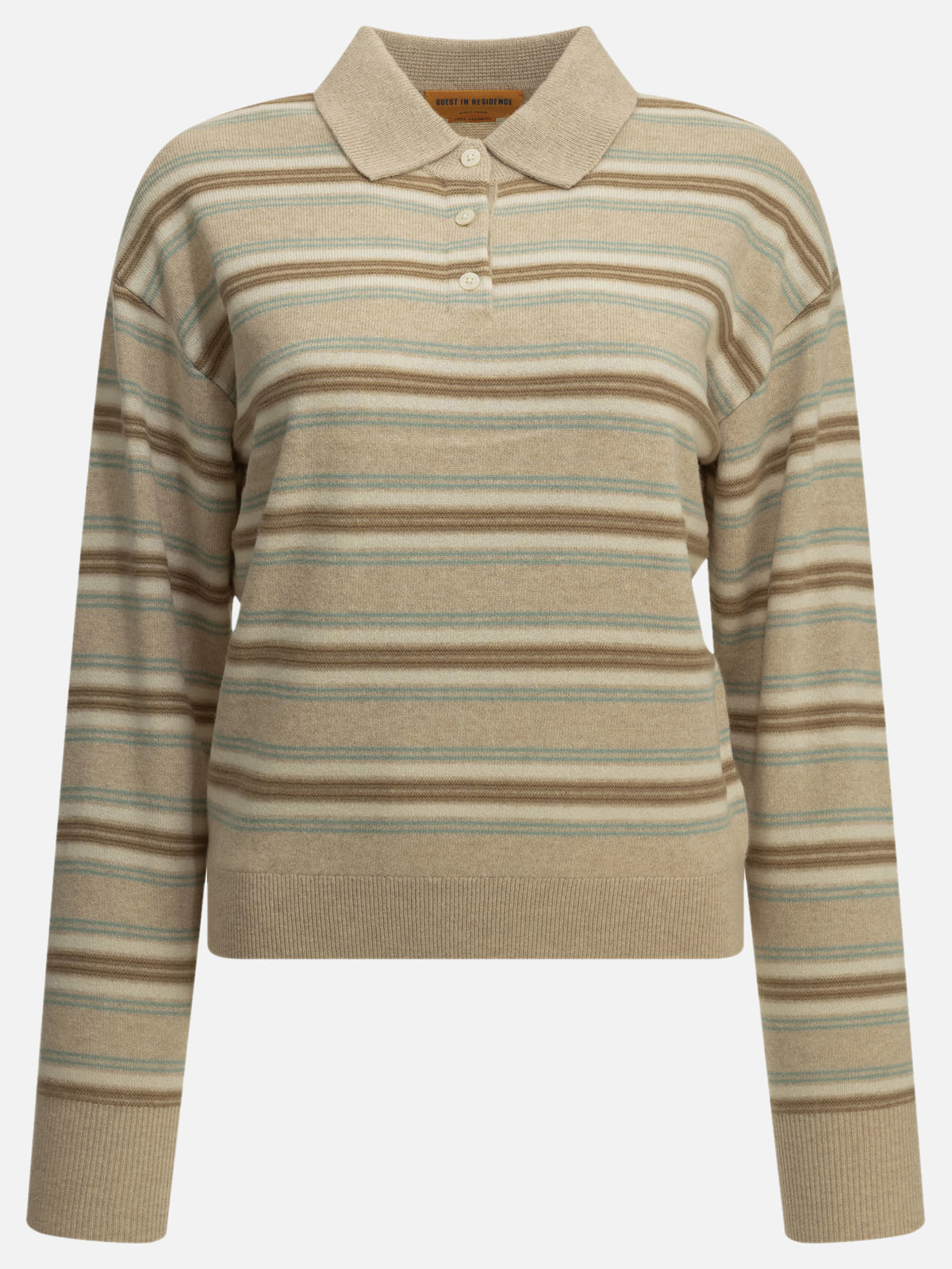 Guest in Residence "College" Polo Sweater Beige

