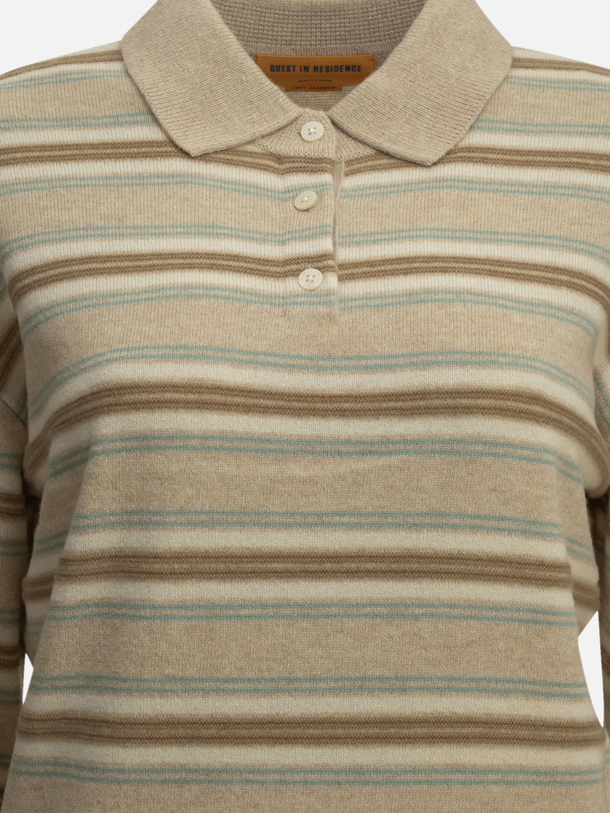 Guest in Residence "College" Polo Sweater Beige - VIETTI