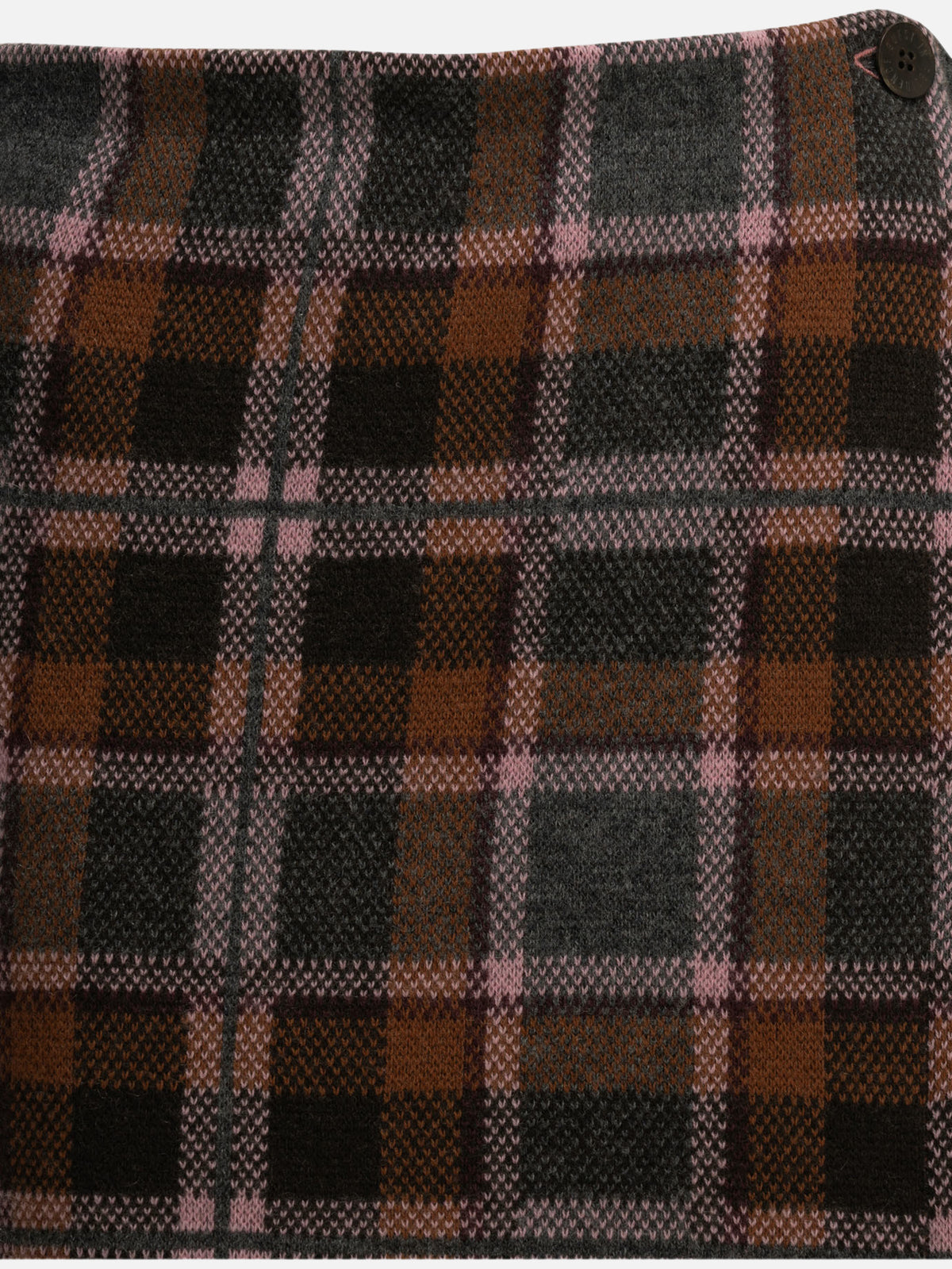 Guest in Residence "Tartan Wrap" Midi Skirt Pink - VIETTI