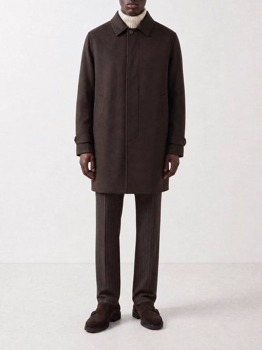 Long coats Solid colour  Brown - Herno Men | PLP | VIETTI Online Store | 2

