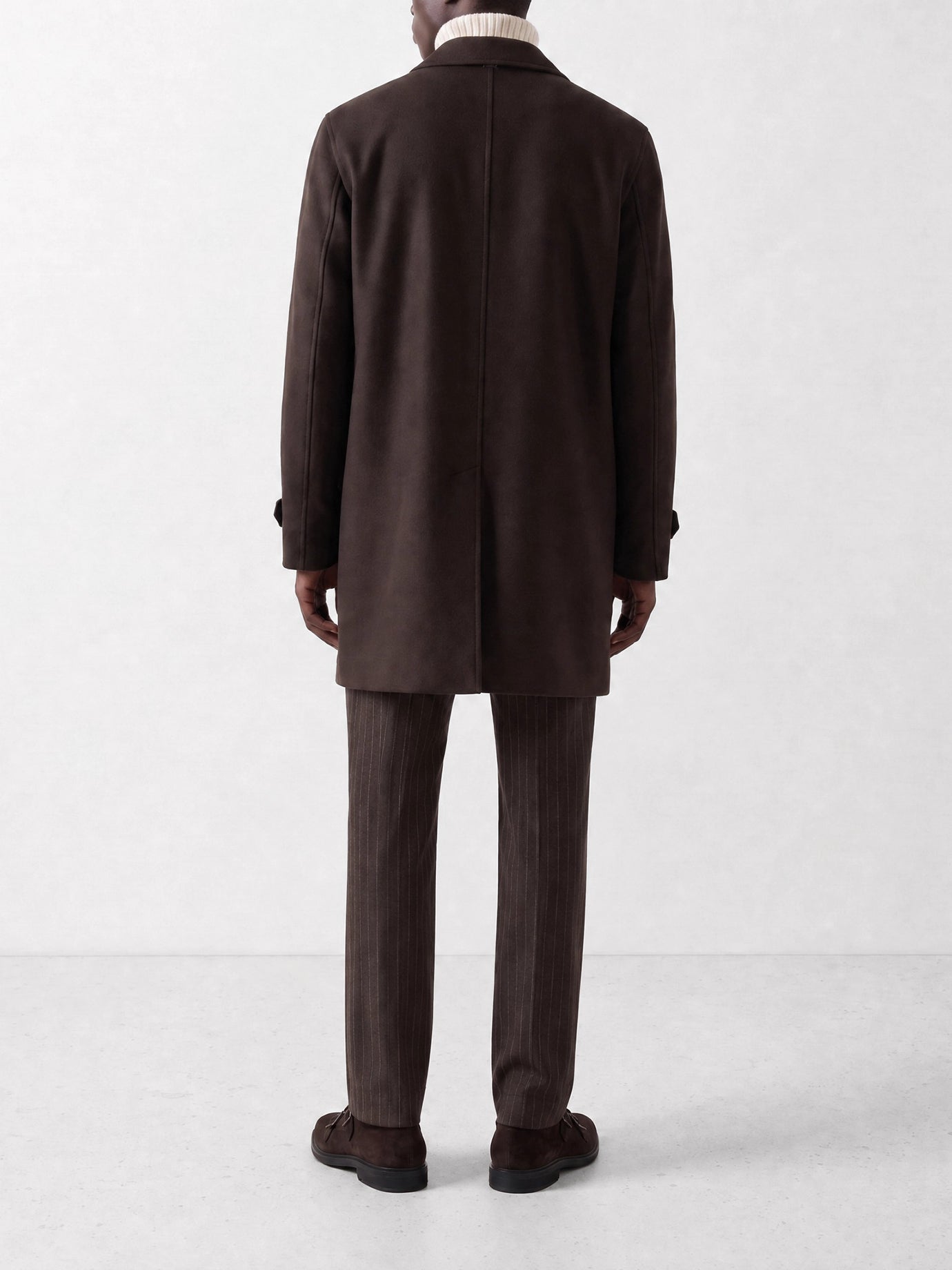 Long coats Solid colour  Brown - Herno Men | PDP | VIETTI Online Store | Zoom-Modal_3
