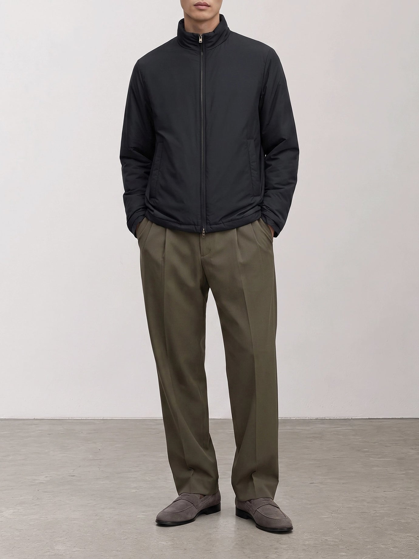Quilted & Utility Jackets Solid colour  Blue - Herno Men | PDP | VIETTI Online Store | Zoom-Modal_2
