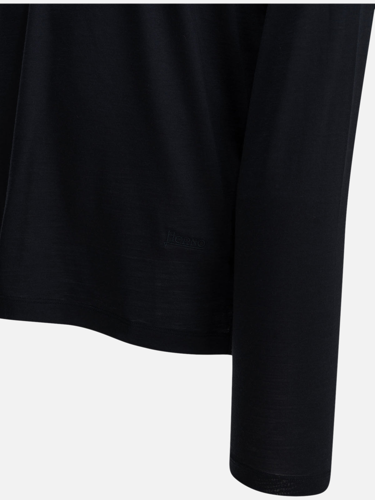 Herno Round-neck wool T-shirt Blue

