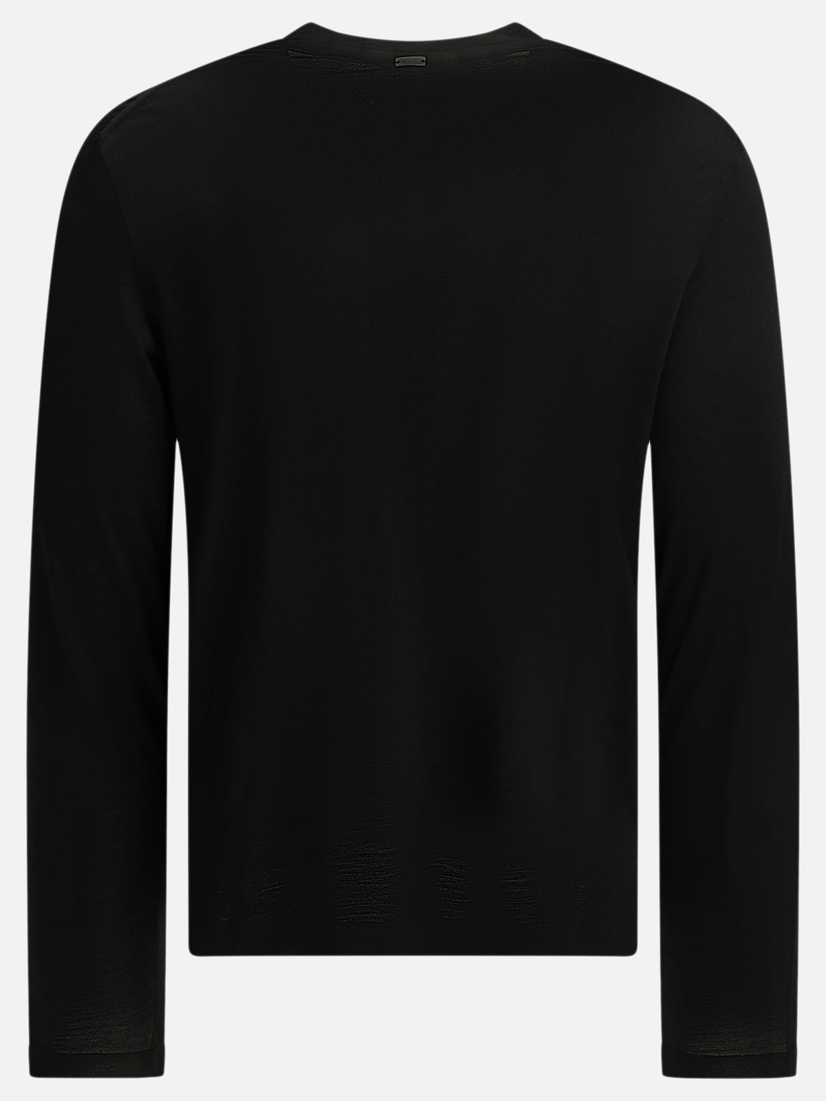 Herno Round-neck wool T-shirt Black

