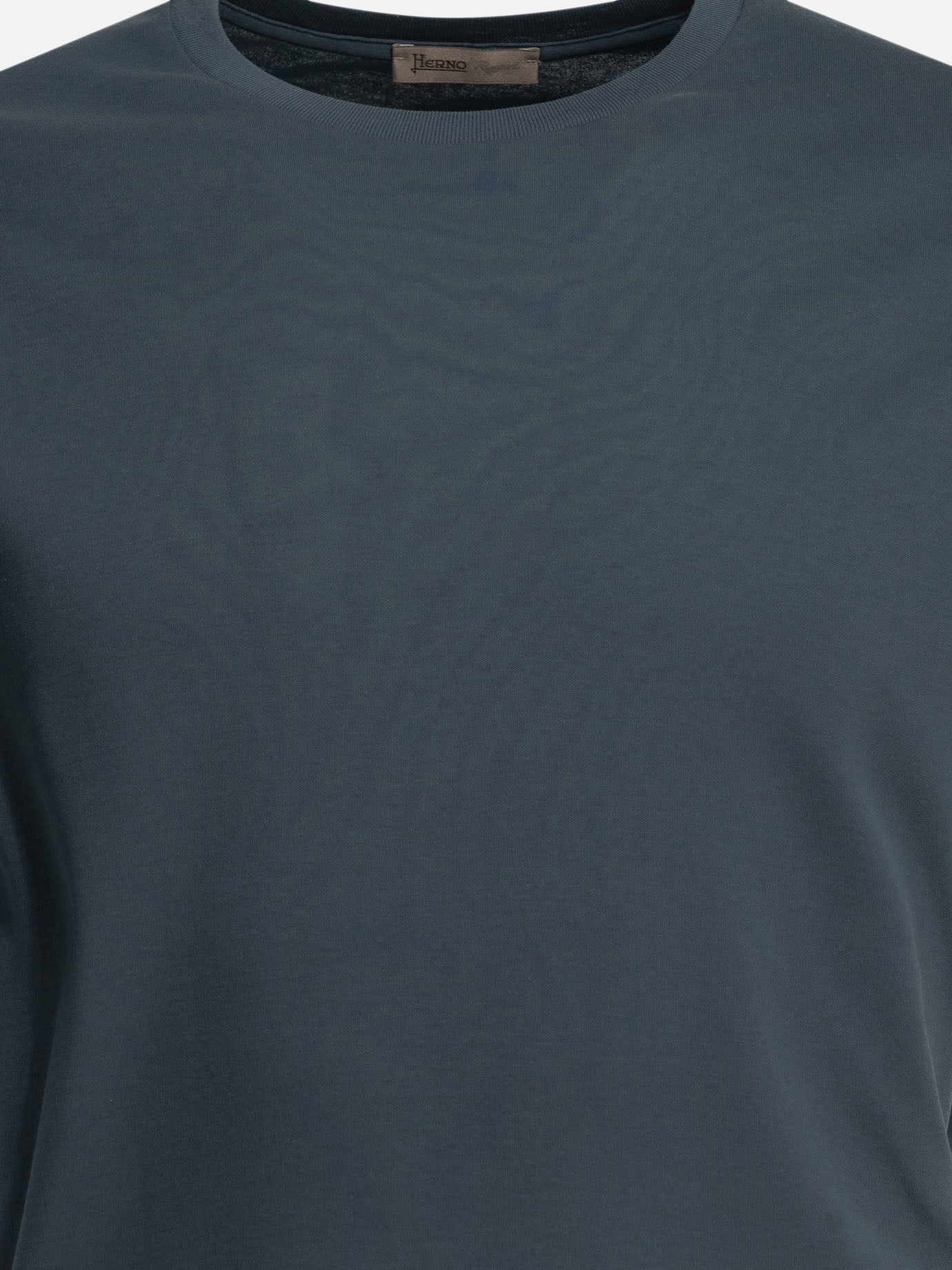 Crewneck t-shirts Solid colour  Blue - Herno Men | PDP | VIETTI Online Store | Zoom-Modal_3
