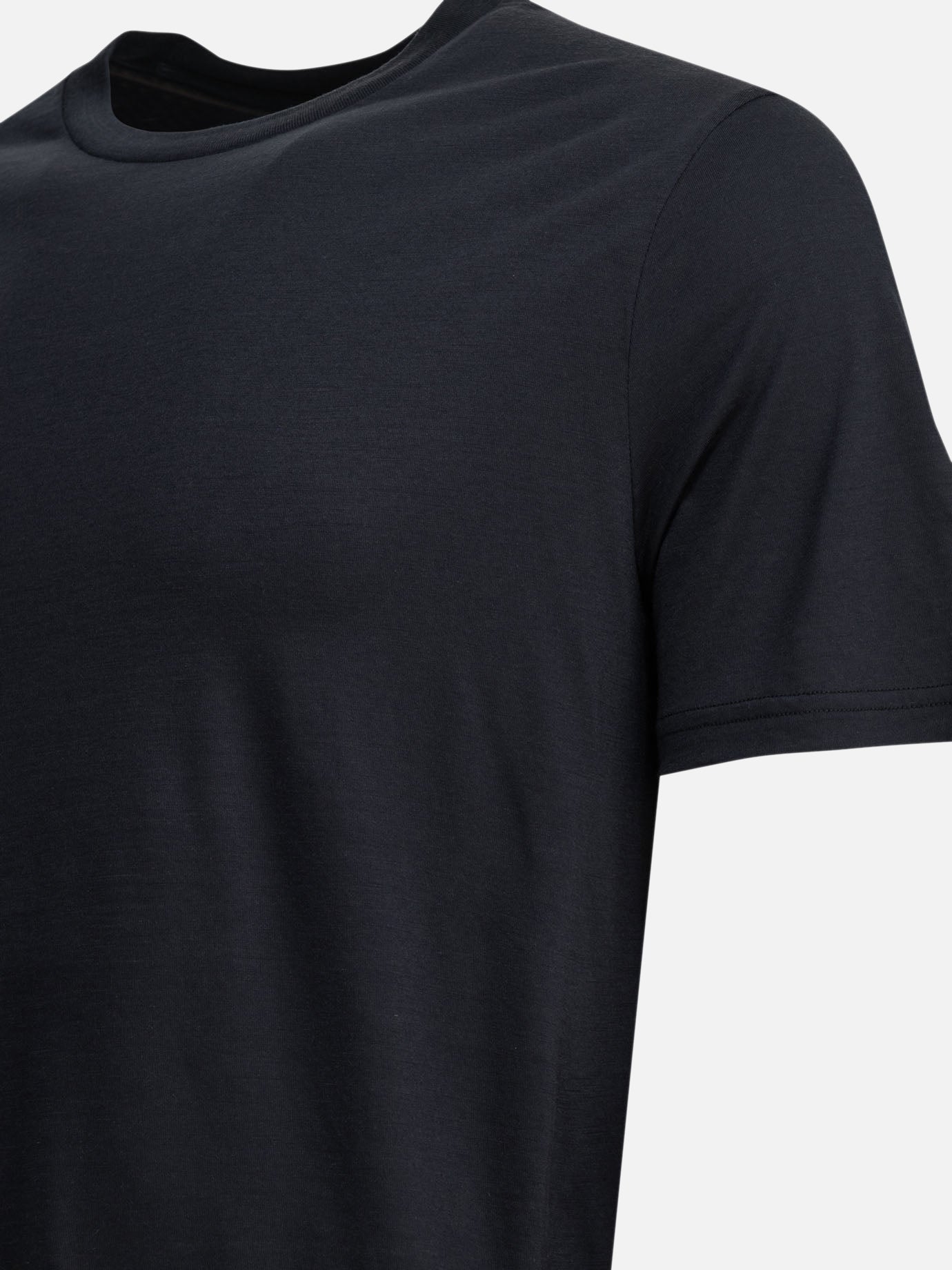 Crewneck t-shirts Solid colour  Blue - Herno Men | PDP | VIETTI Online Store | Zoom-Modal_6

