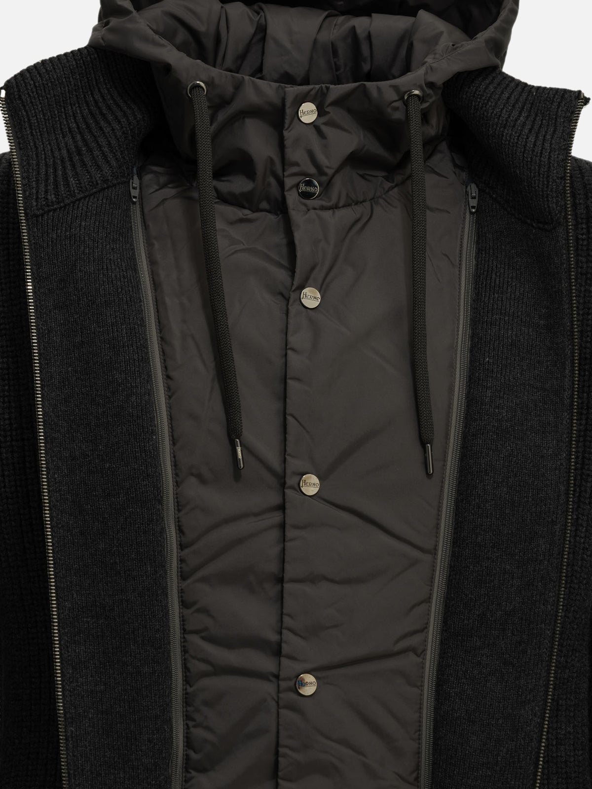 Herno "Chamonix" Short Coat Grey

