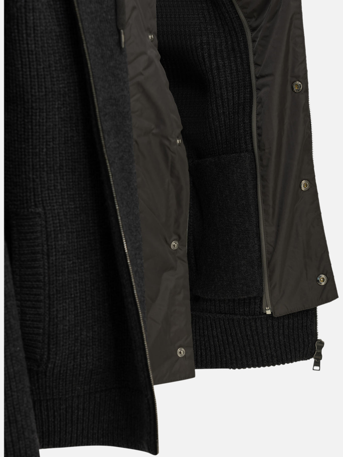 Herno "Chamonix" Short Coat Grey - VIETTI
