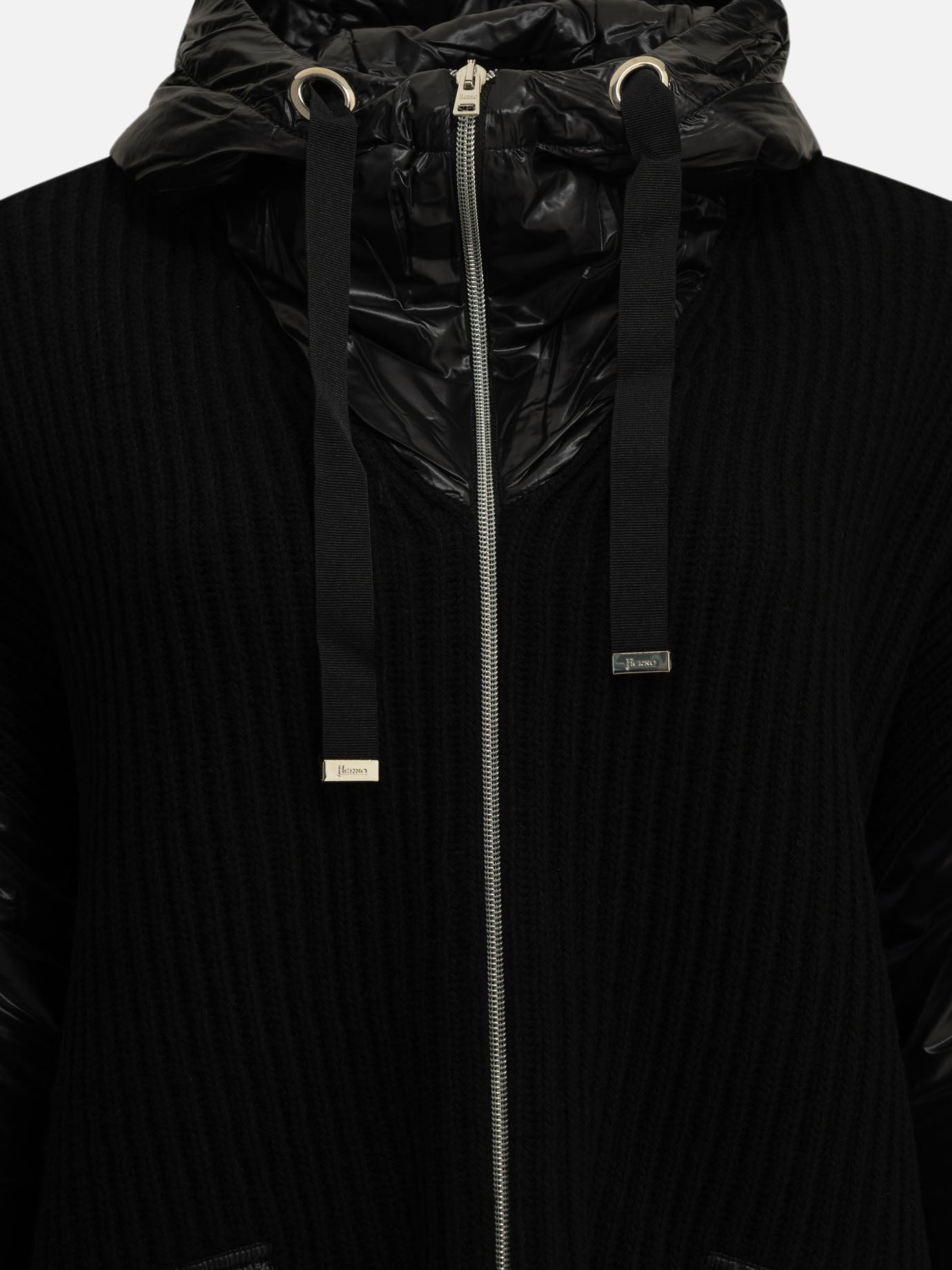 Quilted & Utility Jackets Solid colour  Black - Herno Women | PDP | VIETTI Online Store | thumbnail_3