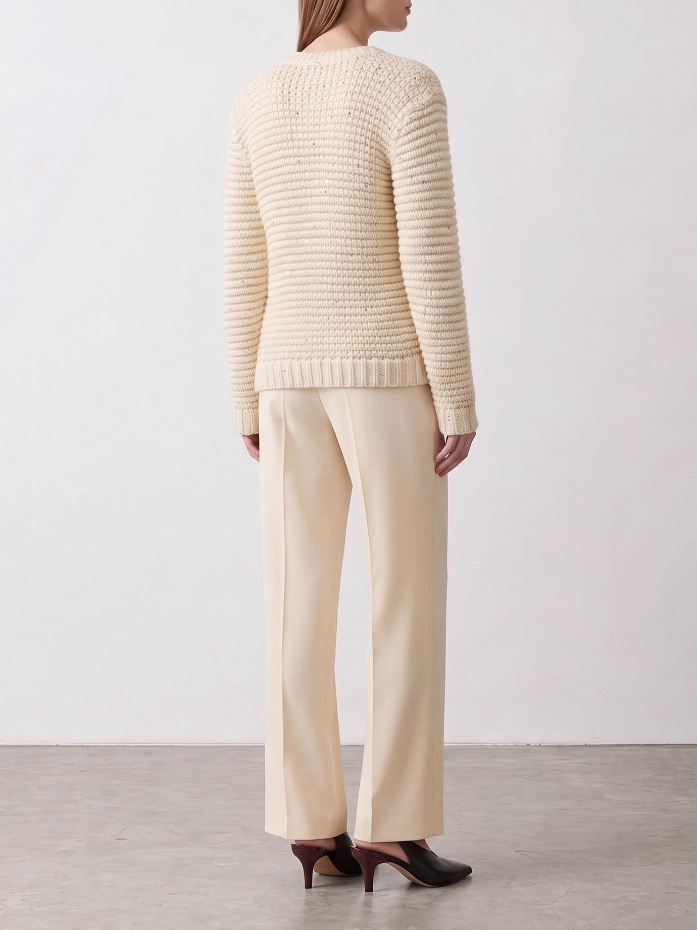 Crewneck sweaters Solid colour  White - Herno Women | PDP | VIETTI Online Store | thumbnail_3