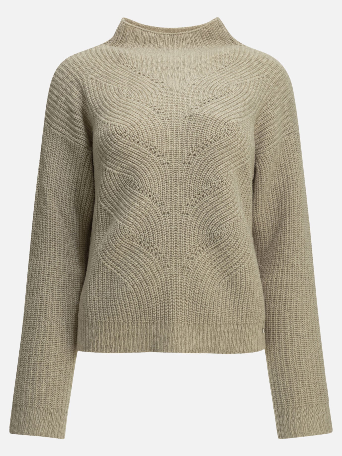 Turtleneck sweaters Textured knit  Beige - Herno Women | PDP | VIETTI Online Store | Zoom-Modal
