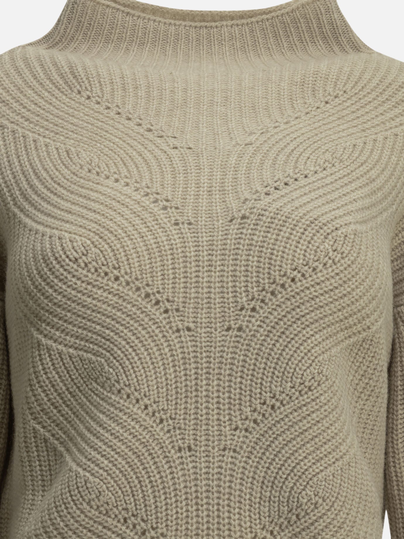 Turtleneck sweaters Textured knit  Beige - Herno Women | PDP | VIETTI Online Store | thumbnail_3