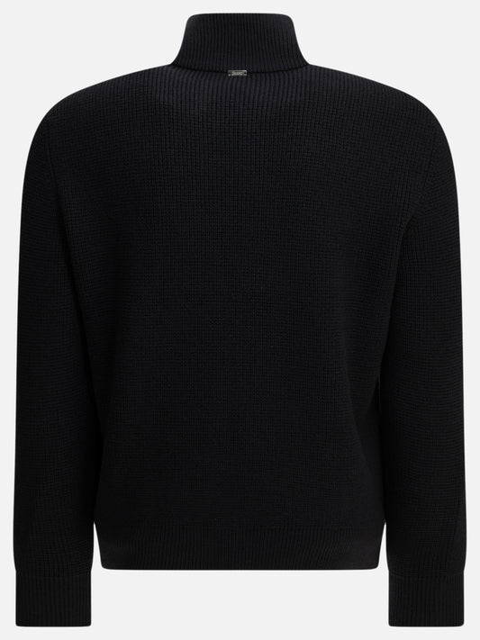 Herno Padded wool cardigan Blue

