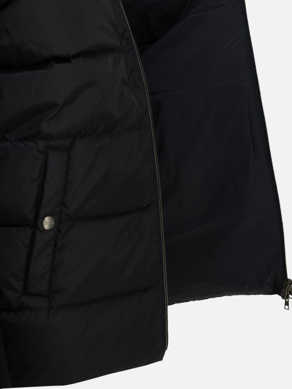 Herno Padded wool cardigan Blue