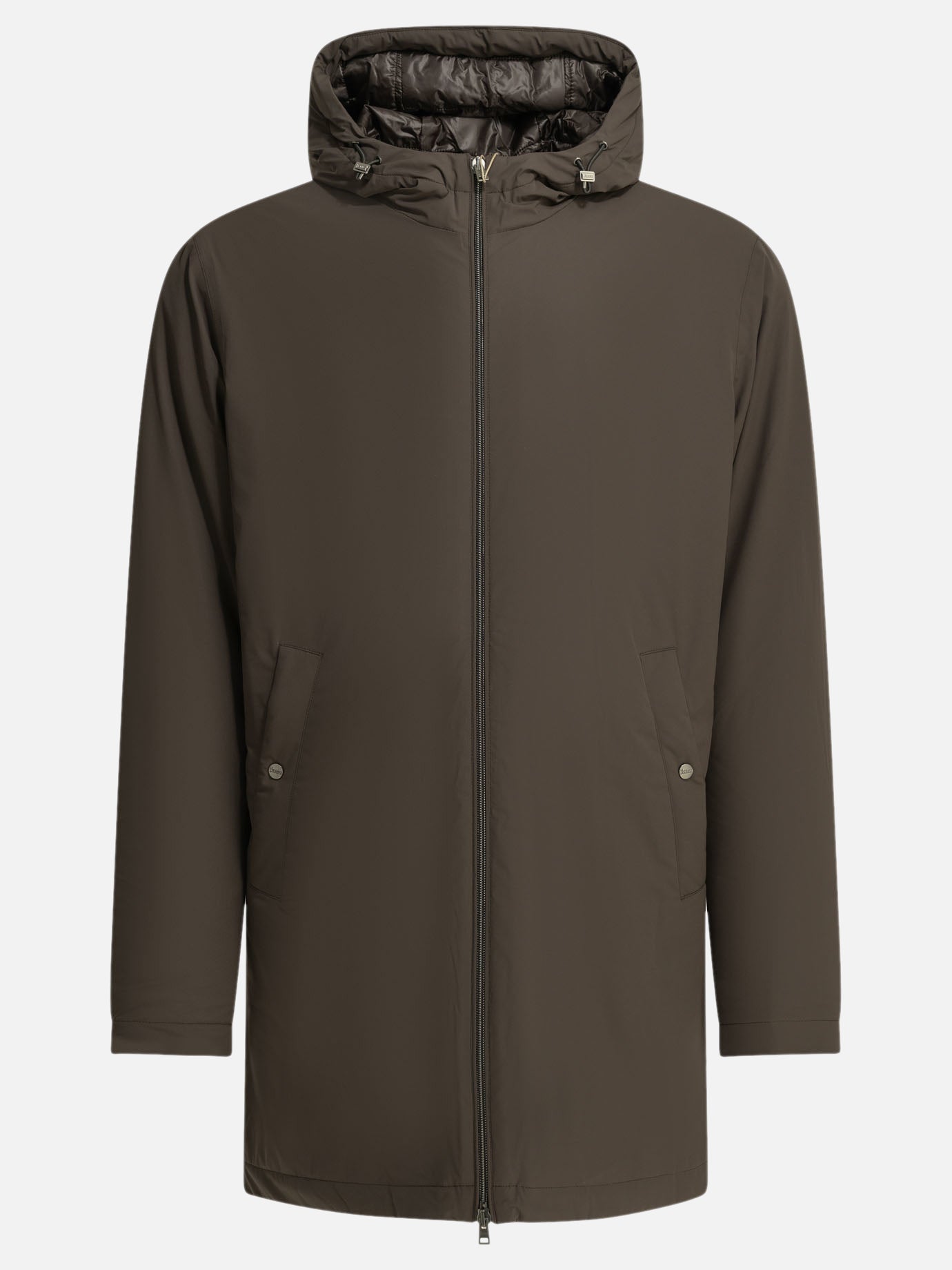 Down coats Solid colour  Brown - Herno Men | PDP | VIETTI Online Store | thumbnail