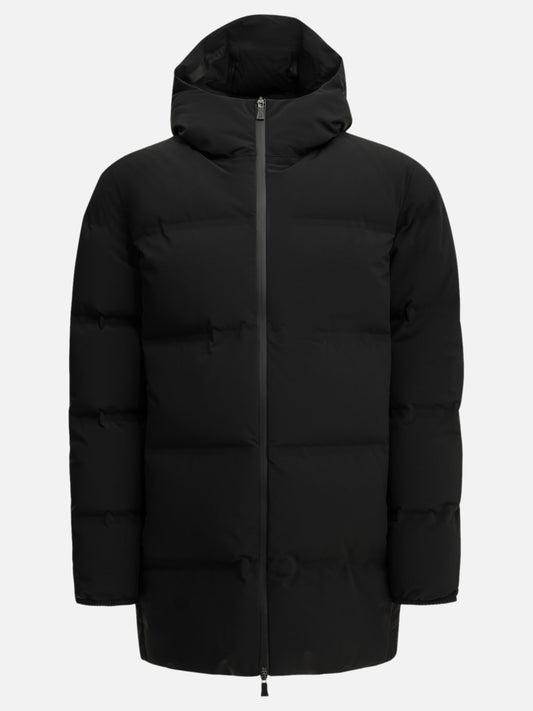 Herno Long Down Jacket in "New Impact" Black

